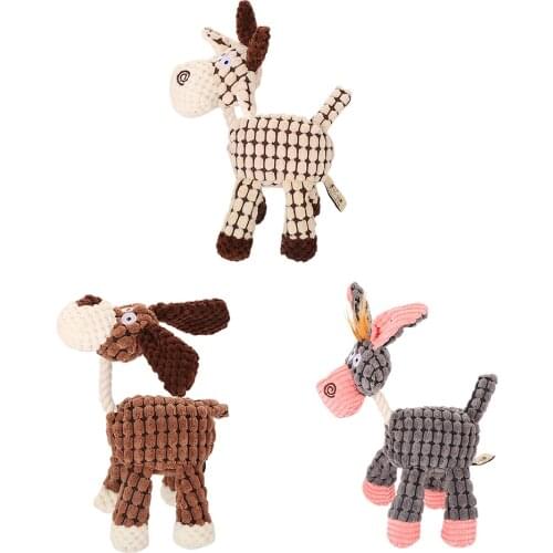 Dog Cartoon Chew Toys, Cute Plush Toy for Puppy Small Dogs Anytime for Bite Training, Sporting and Interaction Toys