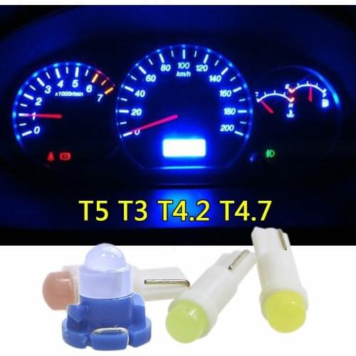 10Picecs T5 T4.7 T4.2 T3 SMD Wedge Instrument Dashboard Car Meter LED Light Bulb Motorcycle light