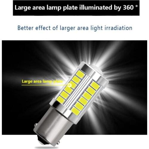 2pcs 1156 BA15S P21W 1157 P21/5W BAY15D BAU15S PY21W LED Car Tail Bulb Brake Lights Reverse Lamp Daytime Running Signal Light