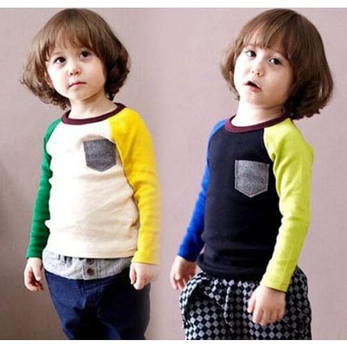 2019 Spring girls boys sweatshirt Cotton Fashion children clothing cartoon Tracksuit long sleeve t shirts baby kids