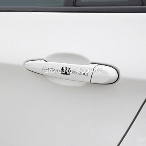 4 x Newest Car Handle Door Handle Stickers Car Body Stickers Reflective Decals for JP Junction Production