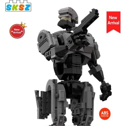 531pcs Diy Bricks Robocop Model Famous Movie Classic Figure Collection MOC Building Blocks Toys Creative Xmas Gift for Kids