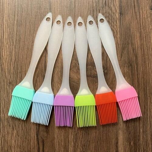6pcs Reusable Grill Oil Brushes Tool Silicone Pastry Brush Baking Bakeware Cooking Roasting BBQ Tool Kitchen Barware Supplies