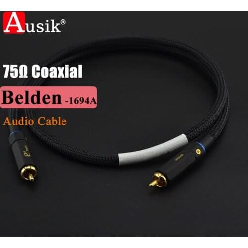 A033 1pcs High Quality 75ohm Belden 1694A Professional Digital Coaxial Cable HiFi audio cable