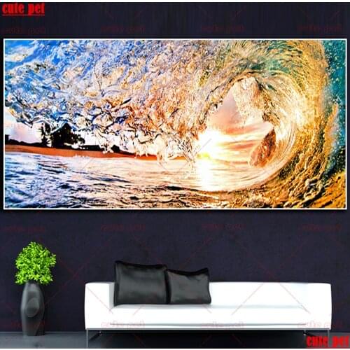 DIY Diamond Painting Cross Stitch Diamond Embroidery 5D Diamond Decoration Full Square round Drill Handmade mosaic decor large