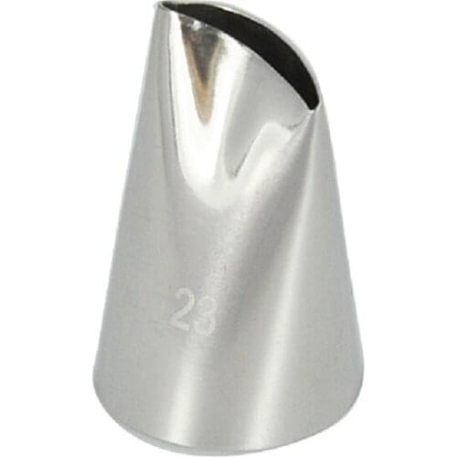 Free Shipping Stainless Steel 18/8 Petal Piping Nozzle Cakes Cupcakes Decorating Icing Tips #123