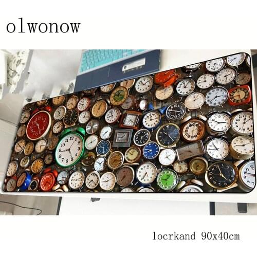 Clock pad mouse computer gamer Indie Pop mouse pad 900x400x3mm padmouse Aestheticism mousepad ergonomic gadget office desk mats