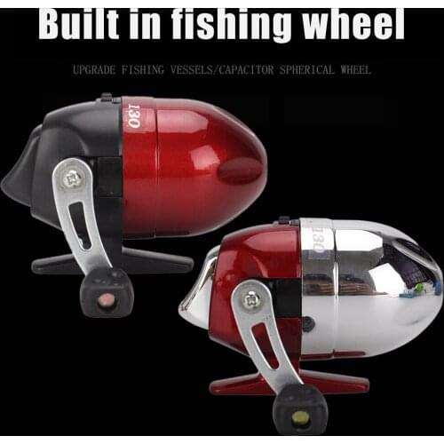 Speed Ratio: 3.1:1 Closed Bow Fishing Reel Spincast Reels with Trigger Slingshot Reel Bearing with Fishing Line Fishing Tackle
