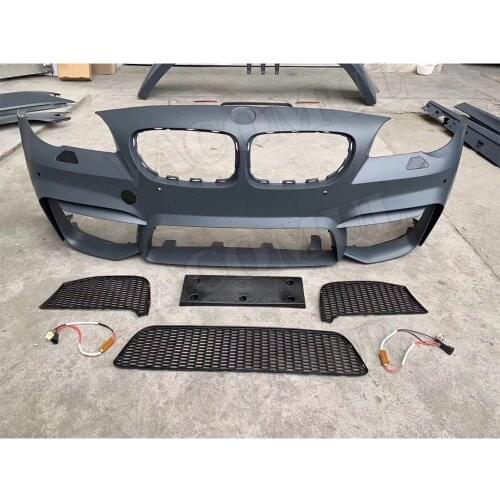 5 Series Wide body kit Front bumper Grill Rear bumper Side Skirts Fenders For BMW F10 F18 2011-2017 Car Styling