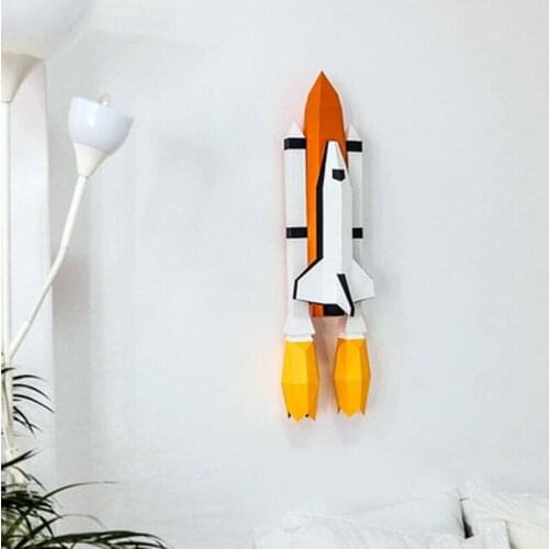 Spaceship Paper Model Handmade Stereo Origami DIY Papercraft Wall Child Decoration Adult Craft Educational Toys Home Craft