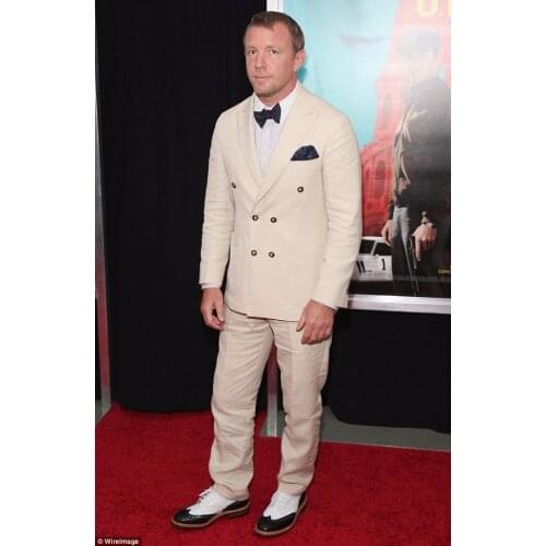 2018 Summer Beige Linen suit Men Groom Slim Fit 2 Piece Tuxedo Custom Wedding Suits for Men Blazer Terno Masuclino Jacket+Pant