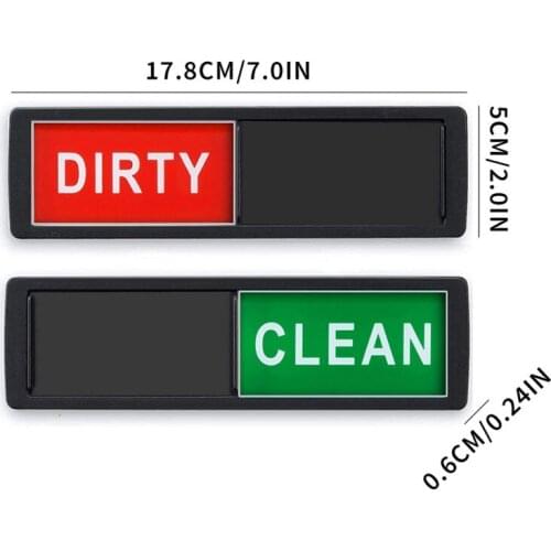 Dishwasher Magnet Clean Dirty Sign Indicator For Dishwasher Non-Scratch Easy To Read And Strong Slide Room Cleaning Tips Sign