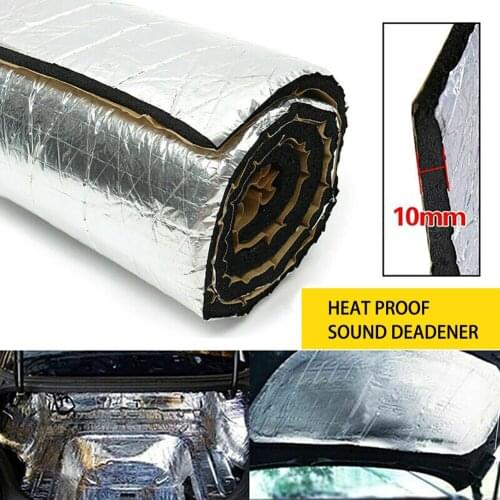 New Sound Insulation Stickers Aluminum Foil Tin Heat Insulatio Stickers Car Heat Insulatio Closed-cell Foam Accessorie 100*40 Cm