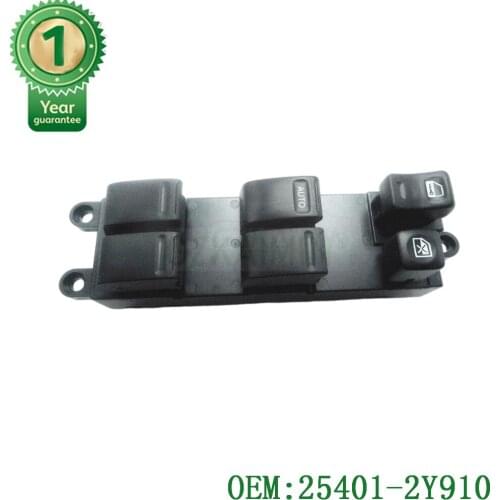 New OEM 25401-2Y910 Front Left Power Window Control Switch For 00-02 Nissan Maxima