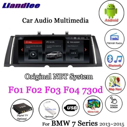 For BMW 7 Series F01/F02/F03/F04/730d 2013-2015 Original NBT System Android Player Multimedia Carplay Androidauto GPS Navigation
