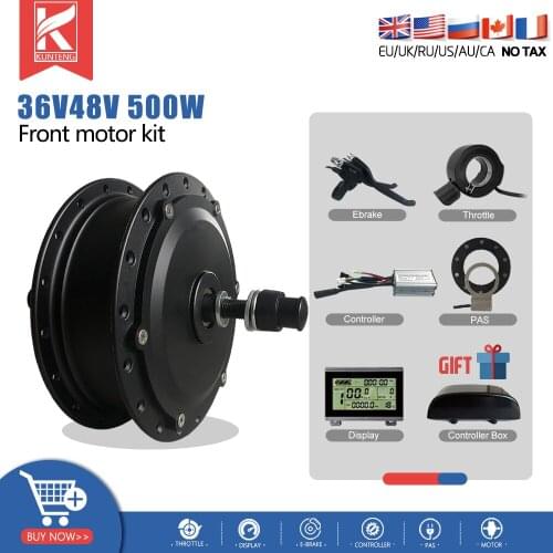 Electric Bicycle Front Brushless Gear Hub Motor Wheel 36V48V 500W 16-29Inch700C Wheels Electric Bicycle For Ebike Conversion Kit