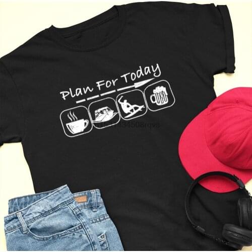 Wakesurfing Plan for Today Shirt Coffee Boat Surf Beer. Wake Surfing