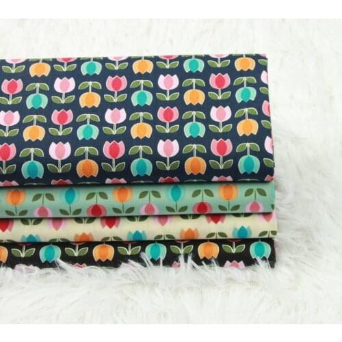 Half yard thin cotton fabric with little flower print, handmade DIY garment dress children cloth 100% cotton soft close to skin