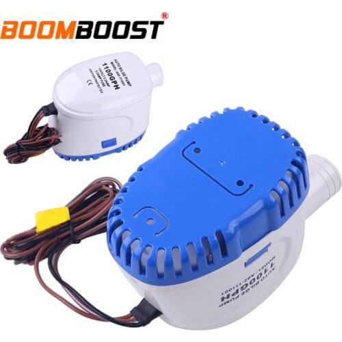 Float Switch Bilge 1100GPH 3.2A For Boat Marine Automatic Auto Water Pump For Boat Hulls/Bilges Bait Tanks DC 12V Submersible