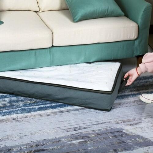 Foldable Quilt Storage Bag Dustproof Clothes Square Storage Box With Zipper Portable Large Opening Clothes Storage Box For Home