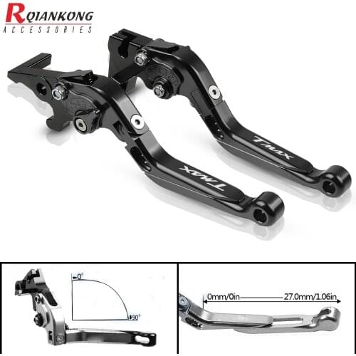 T-MAX Tmax 500 Motorcycle Clutch Brake Levers CNC Aluminum Adjustable Extendable Lever Accessories For YAMAHA TMAX 500 2001-2007