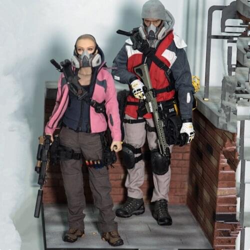 1/6 Female Figure Soldier Clothes Model 12-inch Action Figure Trend Color Matching Outdoor Jacket Coats Throughout Blockade