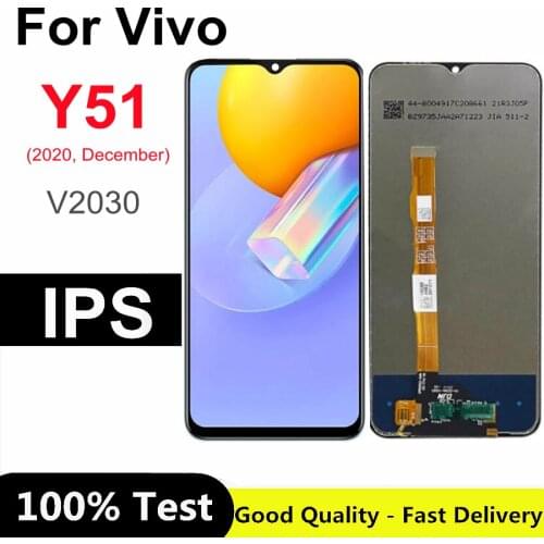 6.58" For VIVO Y51 2020 V2030 LCD Display Touch Digitizer Screen Accessories for vivo Y51 (2020, December)