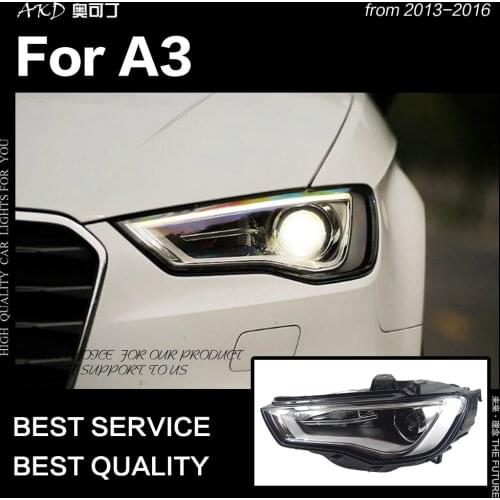 AKD Car Styling for A3 Headlights 2013-2016 Upgrade S3 All LED Headlight DRL Hid Head Lamp Angel Eye Bi Xenon Beam Accessories