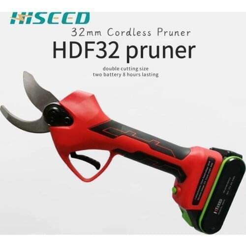 HISEED Li-ion Battery Cordless Secateur Branch Cutter Electric Fruit Pruning Tool scissors Garden Pruning Shear Power To