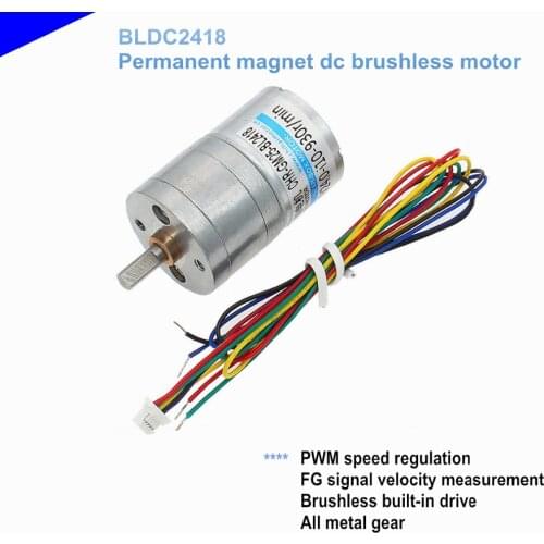 BLDC brushless gear MOTOR DC24V 12V High torque high efficiency long life Motor,diameter 25mm 10v-24V DC 24V 70RPM robot motor