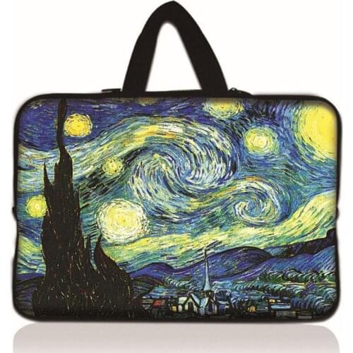 Van Gogh Laptop Sleeve Bag for Macbook Air 11 13 14 15 New Retina Ethnic Cover Notebook 14.4 15.6 inch for iPad Pro 10.5 11 12.9