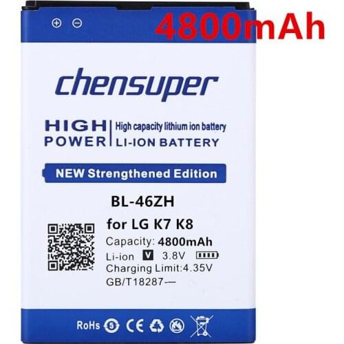 Chensuper BL-46ZH For LG AS330 K332 K350N K371 K373 K7 K8 K89 LS675 LS675 M1 M1V MS330 US375 X210 battery High quality battery