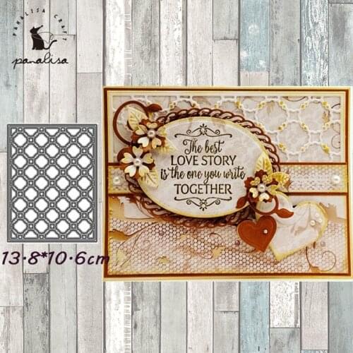 Panalisacraft Flower Background Metal Cutting Dies Craft Dies Scrapbook Card Making Album Embossing Stencil Die Cut Decoration