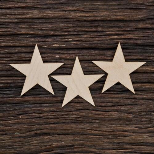 Wooden Stars for Crafts - Laser Cut - Craft Project - Wooden Star - Home Decor