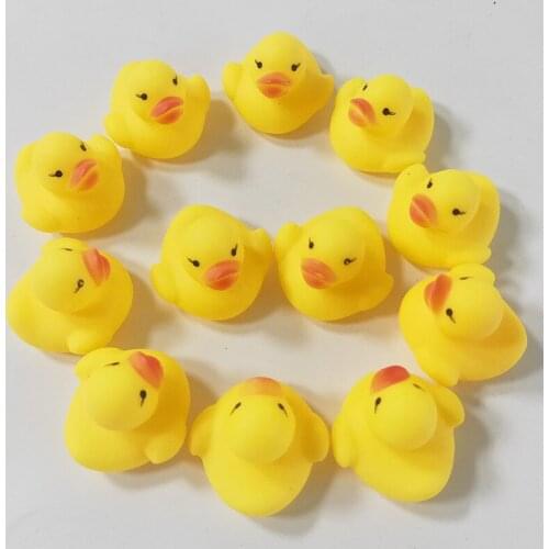 Baby Bath Toys Lovely Little Yellow Ducks Bath Toys Duck Squeeze Sound Playing Water Toys Swimming Children Toys For Baby Gift