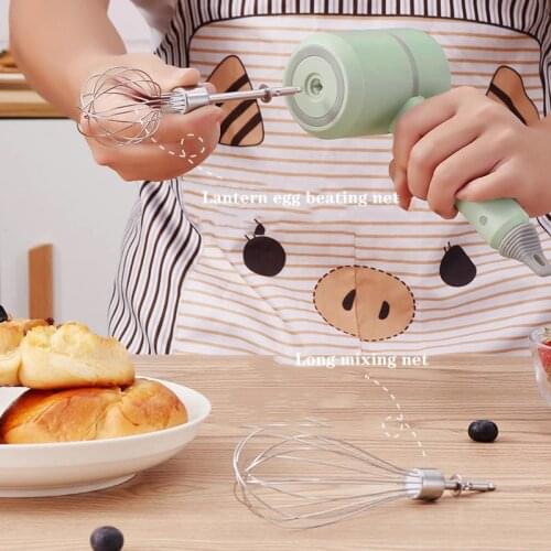 Electric Whisk 3 in 1 Wireless Handheld Mixer Garlic Maker Food Processor Multifunction Egg Cream Blender Mini Milk Frother