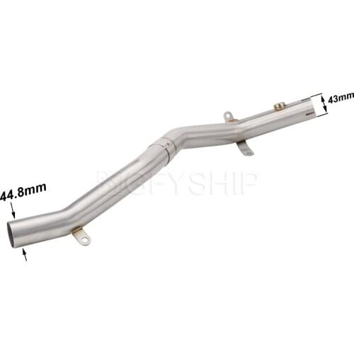 For Suzuki GSR 600 2006 2007 2008 2009 2010 2011 GSR600 GSR 600 Escape Decat Pipe Motorcycle Exhaust Catalyst Delete Pipe