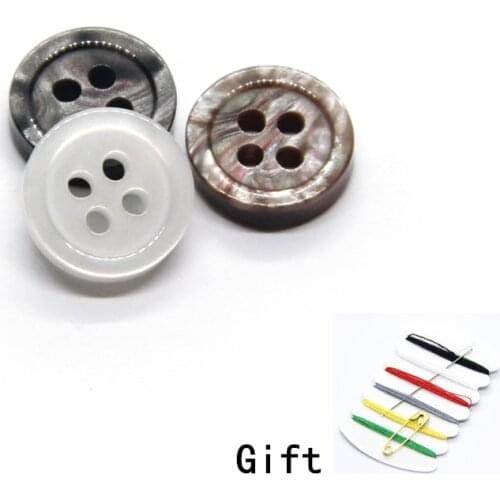 9-11mm Imitation Shell Pearl Shirt Buttons For Clothes Beautiful Dress Resin Decorations Sewing DIY Accessories Wholesale