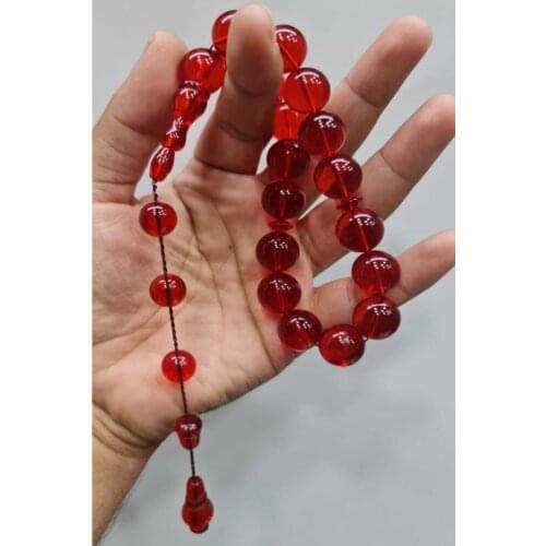 Islamic Tasbih Muslim Rosary Beads 33 Prayer Rosary For Men Bracelet For Men Accessory amber oltu amber stone Handmade Turkey
