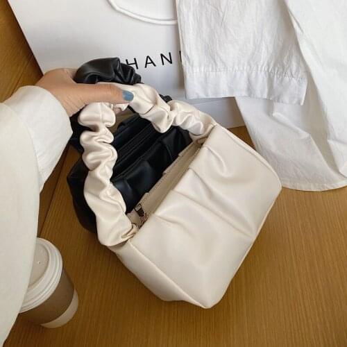 Small PU Leather Tote Bags For Women 2021 Cute Solid Color Crossbody Handbags Female Travel Totes Lady Fashion Shoulder Bag