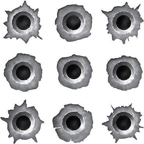 Set Of Bullet Hole Car Stickers Fast-fixing Sticker Gun Hole In One Popular Vinyl Decal Personality Accessories