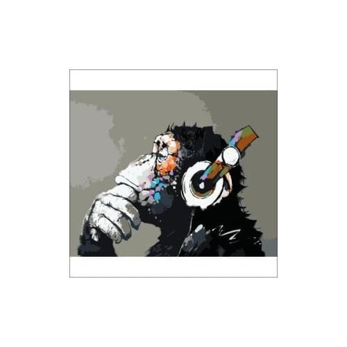 Orangutan Color Paint By Numbers Coloring Hand Painted Home Decor Kits Drawing Canvas DIY Oil Painting Pictures By Numbers