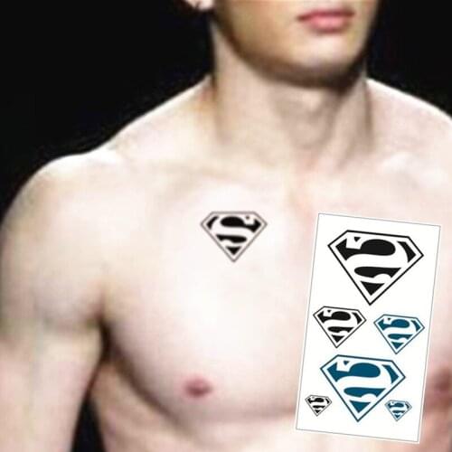 SHNAPIGN 24 Style Mini Temporary Tattoo Body Art, SS man Designs, Flash Tattoo Sticker Keep 3-5 days Waterproof 10.5*6cm