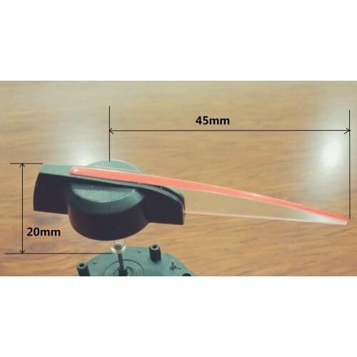 Hole 1mm 45mm Car instrument meter pointer red plastic cluster