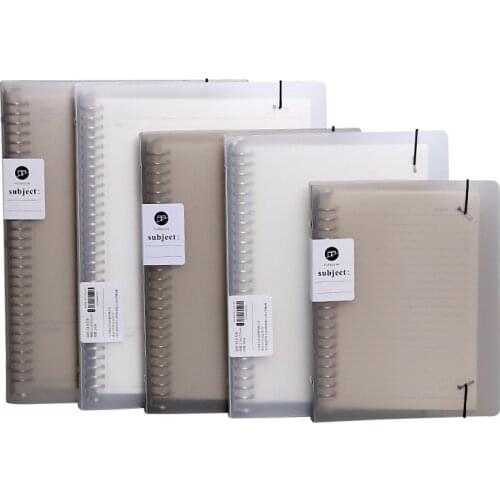 A5 B5 Transparent Loose Leaf Binder Notebook Inner Core Cover Note Book Hand account Journal Planner Office Stationery Supplies