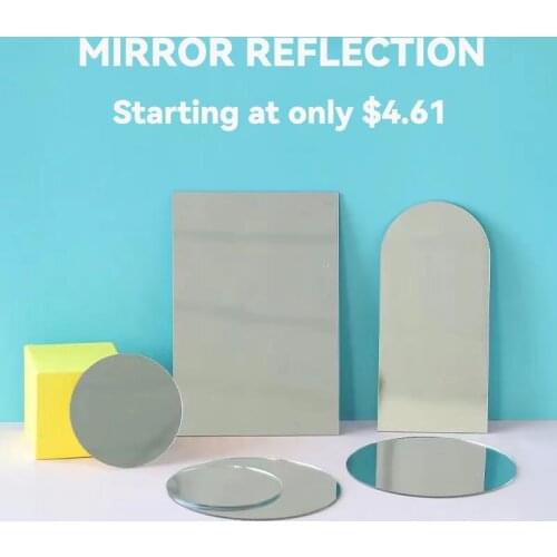 INS Photo Studio Photo Props Mirror Acrylic Material Reflector Photography Background Cosmetics Jewelry Photo Background Props