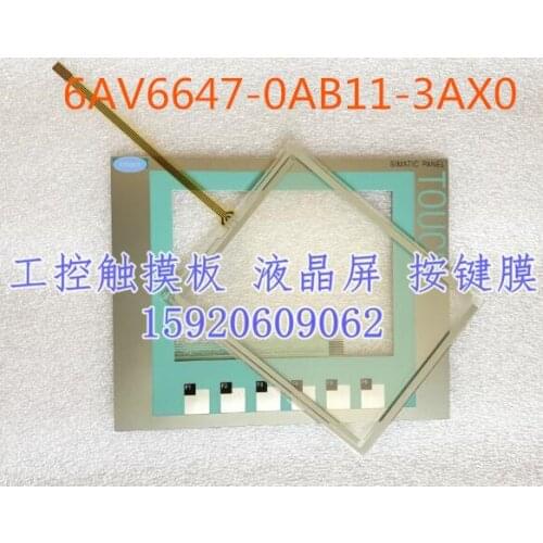 Touch screen for 6AV6647-0AB11-3AX0 6AV6 647-0AB11-3AX0 6AV6647-0AC11-3AX0 6AV6 647-0AC11-3AX0 KTP600 with Membrane keypad