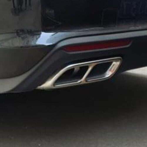 For Cadillac CT5 2020-21 Stainless Steel black/Silver Car Rear exhaust pipe Tail exhaust pipe muffler Stainless car Accessories