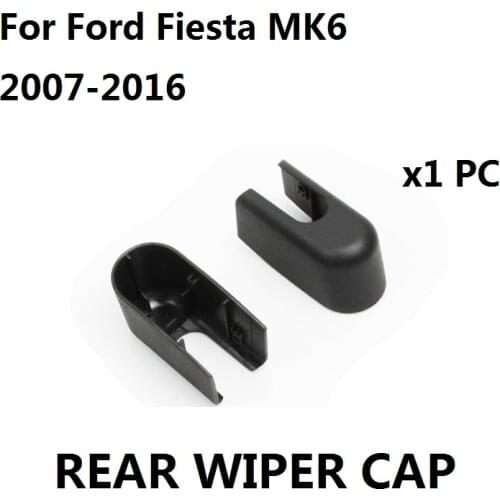 Rear Wiper Arm Cap For Ford Fiesta MK6 6 Black Rear Wiper Washer Arm Blade Cover Cap 2007-2016 1 Plastic Cap New