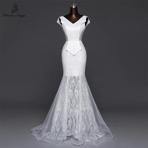 New elegant mermaid wedding dress 2020 backless personality vestido de noiva robe mariee casamento gelinlik bride gowns